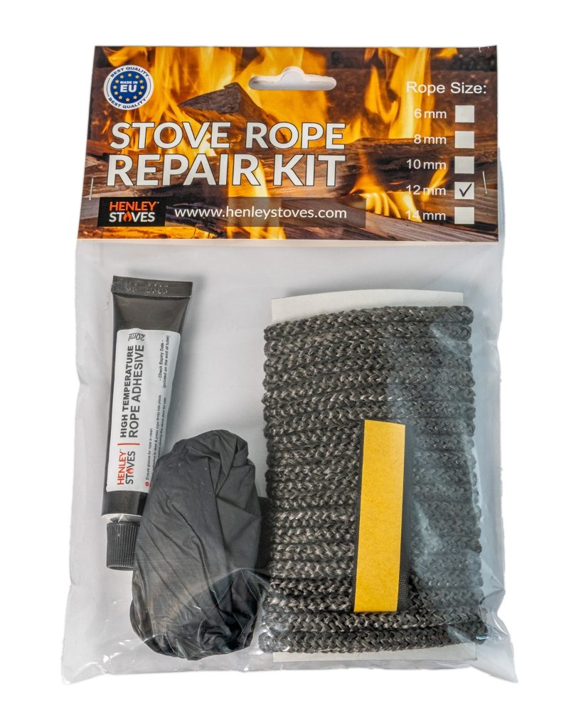 Rope and Glue Kit 12mm x 2.5m ***FOR STOVE DOOR*** - Fire and Wood