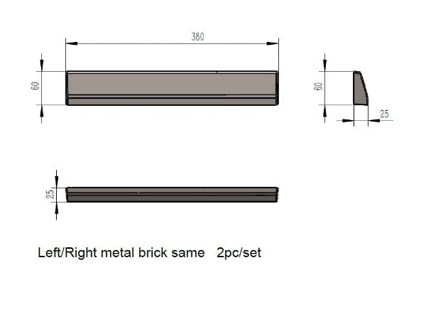 Brick Hazelwood/Dalewood 6.5kw DS Metal Brick (Eco)