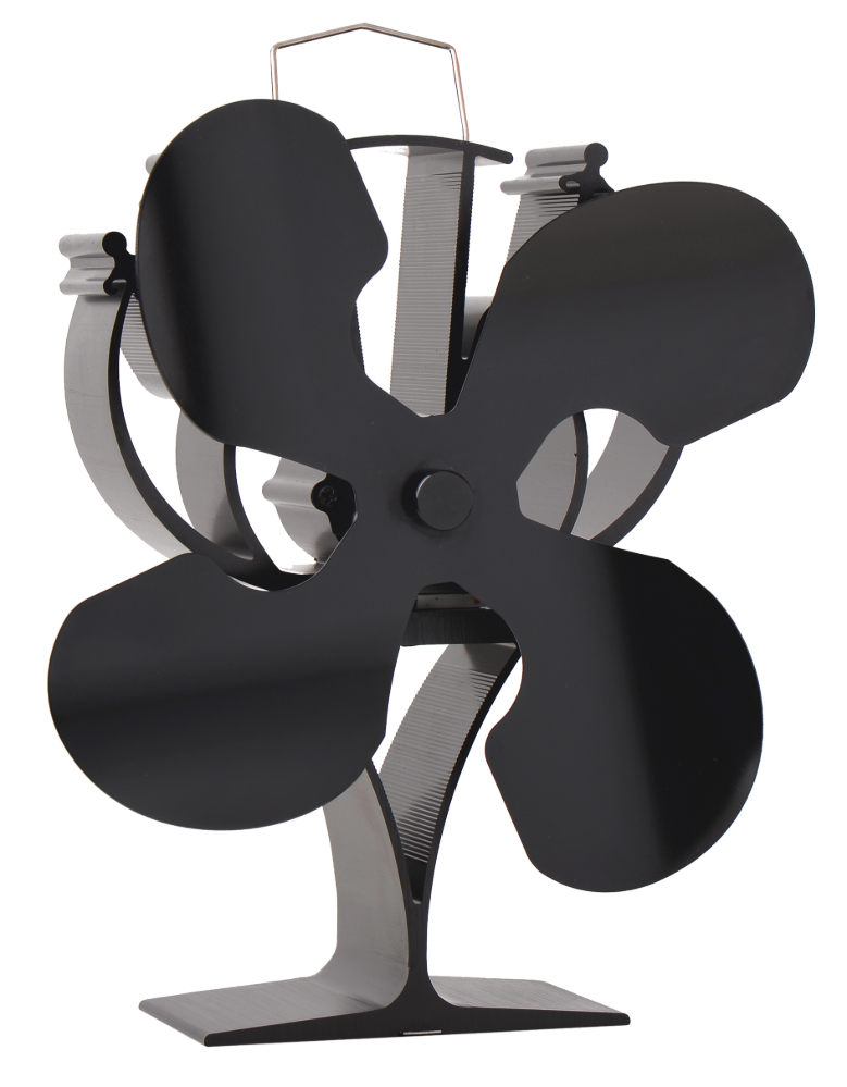Stove Fan (4 Blade) Fire and Wood