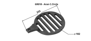 Grate Aran/Skellig Centre Circle only - GR018  (to match GR017 / GR133 Grate)