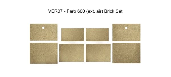 VER07 - Faro 600 (Ext. air) - Vermiculite Brick Set