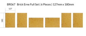 Brick Erne Full Set ( 6 Pieces ) 127mm x 180mm - BR067