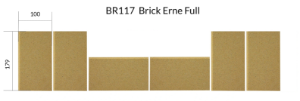 Brick Erne Full Set (6 Pieces) 100mm x 179 mm BEFORE 2018 - BR117    